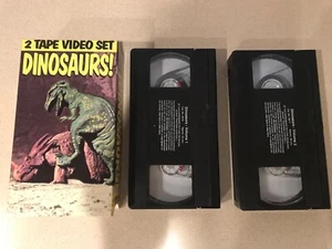 Dinosaurs! (VHS, 1993, 2 Tape Set) Hosted by Donald F. Glut - Picture 1 of 3
