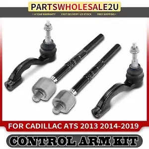 4x Inner & Outer Tie Rod End Assembly for Cadillac ATS 2013 2014 2015-2019 RWD - Picture 1 of 8
