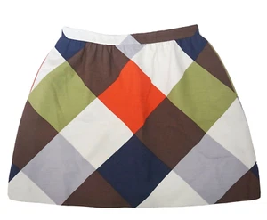 NEU VALENTINO Rock geometrisches Muster WOLLE & SEIDE mehrfarbig AUSGESTELLT IT-42 W-28" - Bild 1 von 9