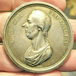 1814 RARE BIRMINGHAM PITT CLUB SILVER MEMBER MEDAL NICE CONDITION C-1777 - Picture 1 of 6