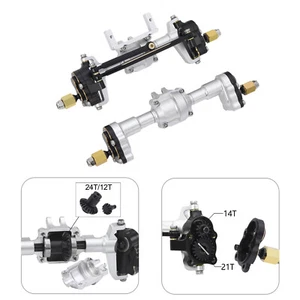 Front/Rear Axle & Bevel Gear Set for FMS FCX24 Power Wagon K5 FCX18 LC80 RC - Picture 1 of 14