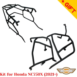 For Honda NC750X Crash bars NC750X DCT Luggage rack system Kit 2021-2025, Bonus - Picture 1 of 12