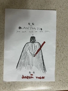 Darth Vader Star Wars Custom Drawing - Picture 1 of 1