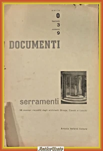 SERRAMENTI DOCUMENTI DI ARCHITETTURA COMPOSIZIONE E TECNICA MODERNA 1948 Libro - Foto 1 di 5