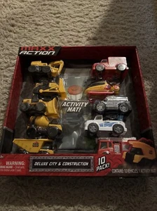 Maxx Action Play Deluxe City & Construction/Juego de 10 paquetes con alfombrilla - Imagen 1 de 2