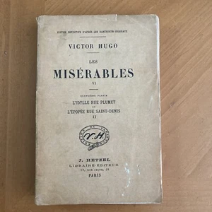 Les Miserables VI Quatrieme Partie L'IdylleIn French Format: in-18 Paprbak Paris - Imagen 1 de 2