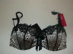 Nuevo con etiquetas Sujetador La Senza 32A 34A 36B 38DD Georgia Seda Encaje Estampado Animal  - Imagen 1 de 5