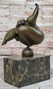 Original Signed Curvy Abstract Modern Art Girl Bronze Figure Sculpture by Milo - Picture 1 of 10