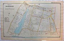 Original 1916 E. Belcher Hyde Plat Map Double Page No. 24 Sothampton New York.