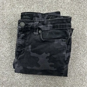 Polo Ralph Lauren Boys Size 14 Eldridge Skinny Camouflage Denim Jeans - Picture 1 of 11