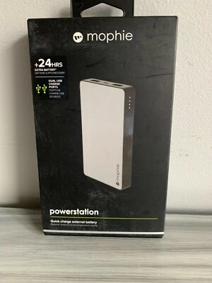 Mophie 6000mAh 5V Powerstation Battery Space Gray 3559 PWRSTION-6.2K-SGRY - Image 1 of 3