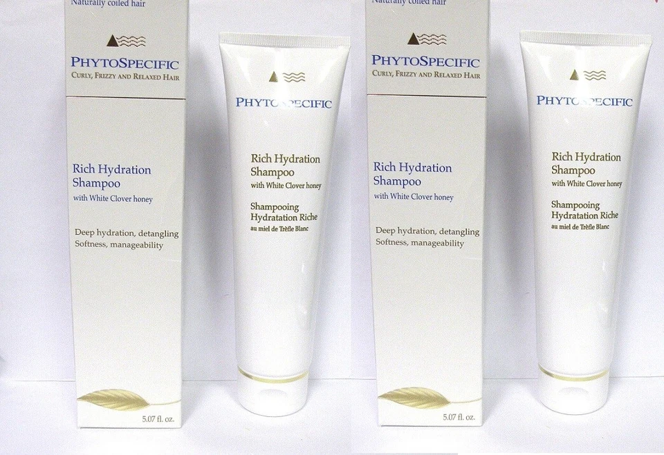 2 Phytospecific Rich Hydration Shampoos w/White Cover Honey ~ 5.07 oz ea NIB - Image 1 of 1