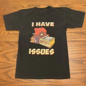 Deadpool I Have Issues Marvel Comics Size Small Black T-shirt - Picture 1 of 3
