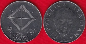 Italy 100 lire 1974 km#102 "Guglielmo Marconi" UNC - Picture 1 of 1