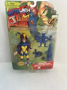 Earthworm Jim VINTAGE Action Figure Principessa What's-Her-Name 1994 retrò su cartoncino - Foto 1 di 9