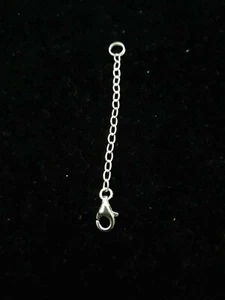 EXTENSOR 925 plata pulsera/collar extensión 2 pulgadas y bloqueo de garra de langosta - Imagen 1 de 5