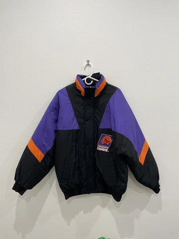 VTG 90s NBA Phoenix Suns Pro Player Jacket Coat Mens Size Large *See Description Cover