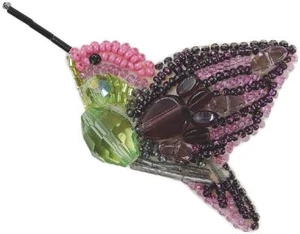 DIY Brooch making kit "Fly bird" 3.3"x2.2" - Picture 1 of 1