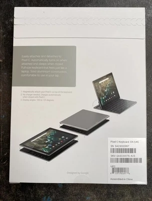 Google Pixel C Keyboard - Bluetooth -British English Layout Qwerty Black! - Image 1 of 2