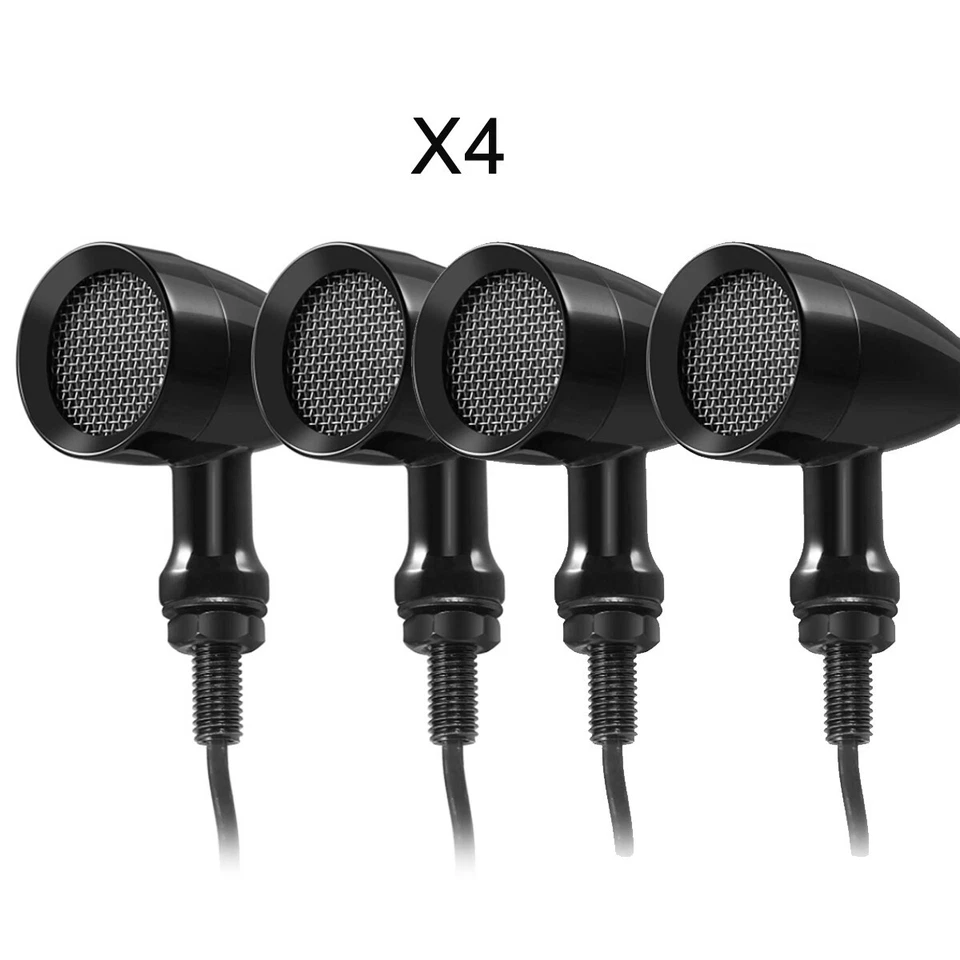 4x  LED Turn Signal Lights Blinker Indicator For Harley Davidson Sportster Dyna - Изображение 1 из 4