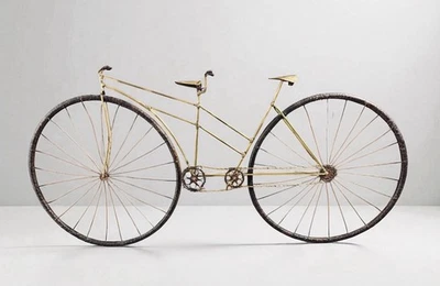 ESPLÉNDIDA RARA BICICLETA DE METAL MIXTO DE COLECCIÓN PARA ARTE DE DOS PAREDES Foto 1 de 4