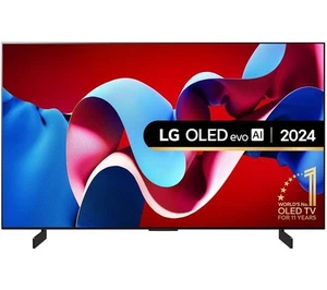 LG OLED42C44LA 42" C4 OLED evo 4K HDR Smart TV Black 2024 with Amazon Alexa - Picture 1 of 3