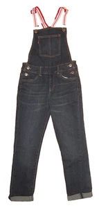 NWT Girl's Size 10 Reg Levi's Girlfriend Blue Denim Overalls w/ Adjustable Strap - Picture 1 of 6