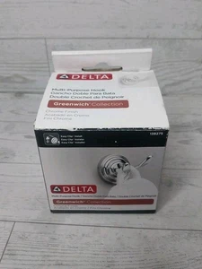 Delta Greenwich Doppel Handtuchhaken in Chrom Neu Offener Karton - Bild 1 von 5
