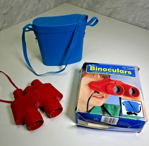 Childrens Binoculars Early Learning Centre 3 X Magnification With Case Vintage - Picture 1 of 7