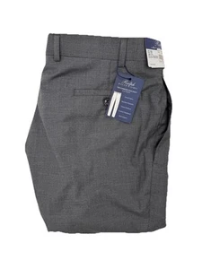Pantalón Ralph Lauren Para Hombres The Comfort Flex 38x29 Gris Cuadros Recto Frente Plano NUEVO - Imagen 1 de 8