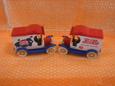PEPSI COLA 1912 Ford Modelo T Entrega Coche Bancos Lote de 2 Casi Como Nuevo Foto 1 de 4