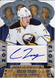2011-12 COREY TROPP PANINI CROWN ROYAL AUTOGRAPH RC
