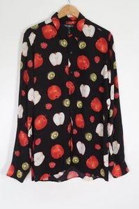 Camisa vintage French Connection con estampado de frutas para hombre años 90 talla grande - Imagen 1 de 12