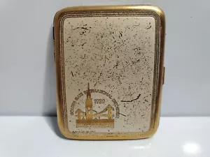Estuche Cigarrillo "GOLDEN GATE EXPOTION 1939" TONO DORADO 3x2 1/2" 4540/15 - Imagen 1 de 12