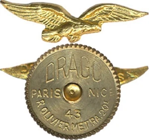 Insigne de calot de l’Armée de l’Air, charognard, en réduction, D.O.Métra (0188) - Imagen 1 de 1
