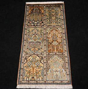 Tapis En Soie Cachemire 120 X 61 Cm Ghom Cachemire Tapis Orient À Motifs - Foto 1 di 12