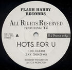 All Rights Reserved - Hots For U - UK Promo 12" Vinyl - 1994 - Flash Harry Re...