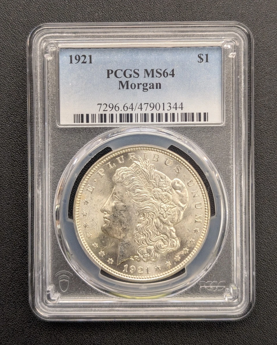 MS 64 Graded 1921 Year Morgan US Dollars (1878-1921) for sale | eBay