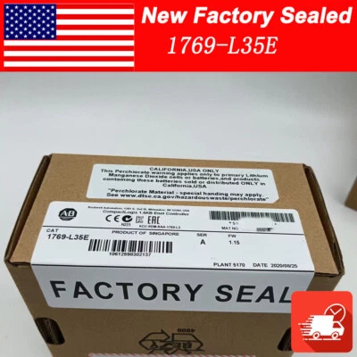New Factory Sealed AB 1769-L35E /A CompactLogix 1.5 MB ENet Controller 1769L35E - Image 1 of 4