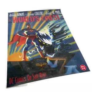 Póster Worlds Finest DC Comics Superman Batman RARO ENROLLADO Laminado - Imagen 1 de 9