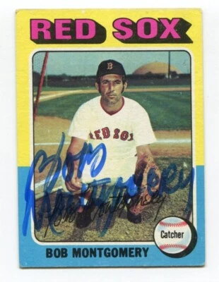 1975 Topps Bob Montgomery Signed Card Baseball Autographed AUTO #559 - Image 1 of 2