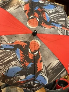 2012 Marvel Spiderman Umbrella Rn14750 18 inches long - Picture 1 of 5