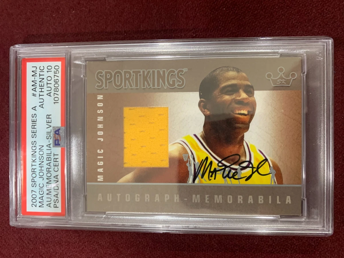 Magic Johnson Professional Sports Authenticator (PSA) Basketball
