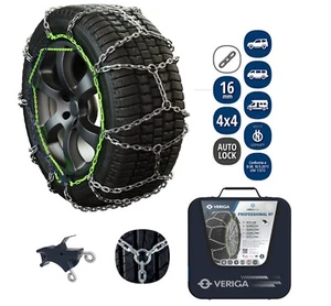 Cadenas de nieve VERIGA PROFESSIONAL 16mm montaje rápido uso profesional TODOS LOS TAMAÑOS - Imagen 1 de 16