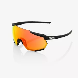 100% Racetrap 3.0 Soft Tact Black Cycling Sunglasses Red Multilayer Mirror - Picture 1 of 4