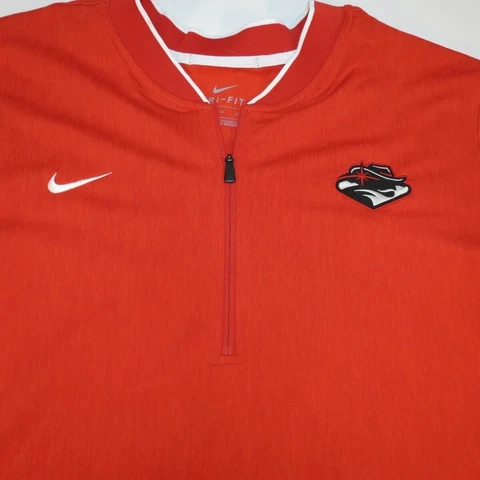 NIKE DRI FIT UNLV UNIVERSITY LAS VEGAS NV 1/4 ZIP UP JACKET SWEATSHIRT Mens XL Cover