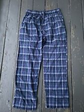 Fruit of the Loom Mens Large Sleepwear Lounge Pajama Pants Blue Plaid