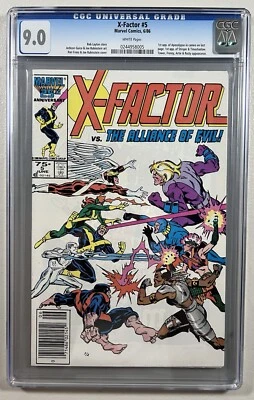 X-Factor 5 (Marvel, 1986)  CGC 9.0 WP  **Apocalypse Cameo** - Image 1 of 2