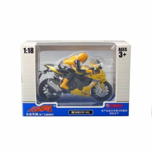 1/18 Yamaha YZF-R1 Motorcycle Model Diecast Toy Motorcycle Kids Boys Gift Yellow - Picture 1 of 5