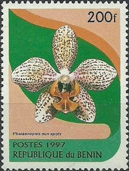 REPUBLIC OF BENIN - 1997 - Orchid - Phalaenopsis Sun spots - MNH Stamp - #975 - Image 1 of 1